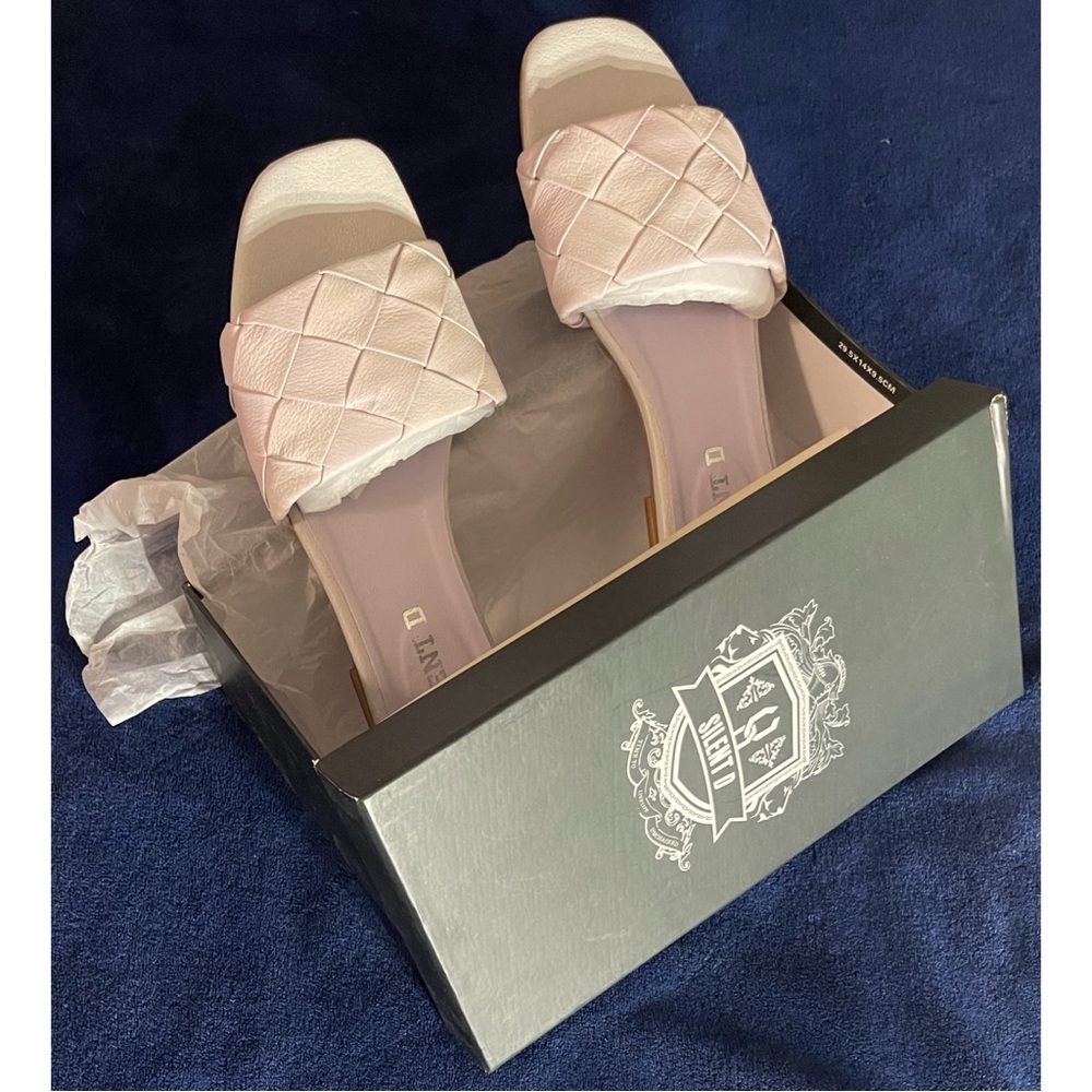 Anthropologie Silent D Ayda Lilac Woven Slide Sandals NWT - Picture 5 of 10